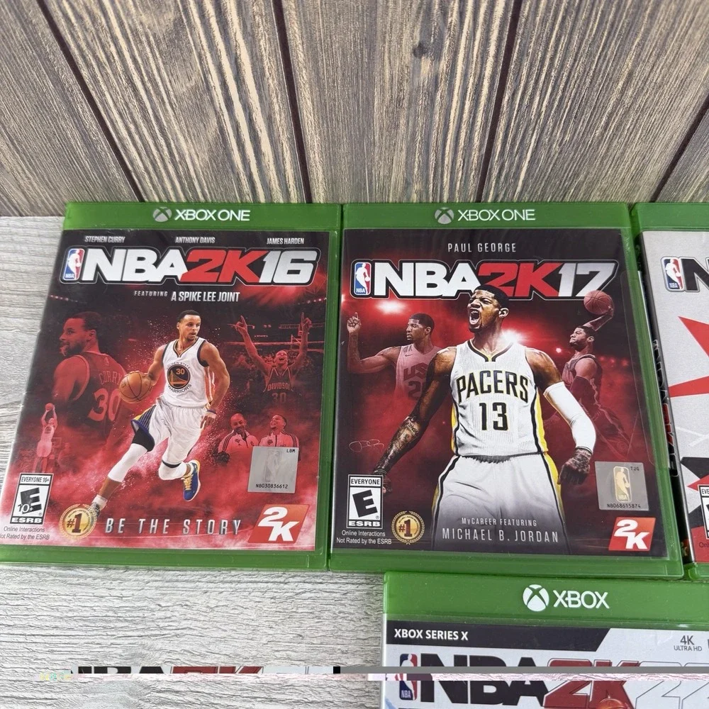XBOX One Lot of 4 NBA 2K16,2K17, 2k18 & 2K22 Tested & Work